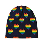 Rainbow Pixel 8-Bit LGBT Pride Heart Beanie