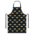 Rainbow Pixel 8-Bit LGBT Pride Heart Bib Apron With Pocket