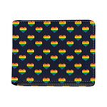 Rainbow Pixel 8-Bit LGBT Pride Heart Bifold Wallet