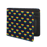 Rainbow Pixel 8-Bit LGBT Pride Heart Bifold Wallet