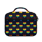 Rainbow Pixel 8-Bit LGBT Pride Heart Briefcase Bible Bag