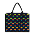 Rainbow Pixel 8-Bit LGBT Pride Heart Canvas Tote Bag