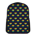 Rainbow Pixel 8-Bit LGBT Pride Heart Casual Backpack