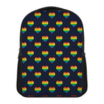 Rainbow Pixel 8-Bit LGBT Pride Heart Casual Backpack