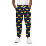 Rainbow Pixel 8-Bit LGBT Pride Heart Cotton Pants