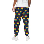 Rainbow Pixel 8-Bit LGBT Pride Heart Cotton Pants