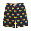 Rainbow Pixel 8-Bit LGBT Pride Heart Cotton Shorts