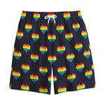 Rainbow Pixel 8-Bit LGBT Pride Heart Cotton Shorts