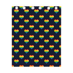 Rainbow Pixel 8-Bit LGBT Pride Heart Curtain