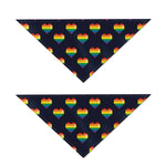 Rainbow Pixel 8-Bit LGBT Pride Heart Dog Bandana