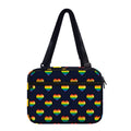Rainbow Pixel 8-Bit LGBT Pride Heart Double Strap Bible Bag