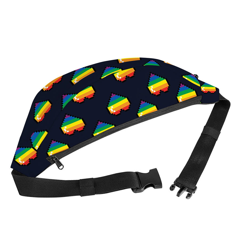 Rainbow Pixel 8-Bit LGBT Pride Heart Fanny Pack
