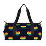 Rainbow Pixel 8-Bit LGBT Pride Heart Gym Bag