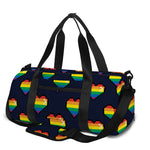 Rainbow Pixel 8-Bit LGBT Pride Heart Gym Bag