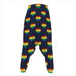 Rainbow Pixel 8-Bit LGBT Pride Heart Hammer Pants