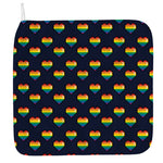 Rainbow Pixel 8-Bit LGBT Pride Heart Hand Towel