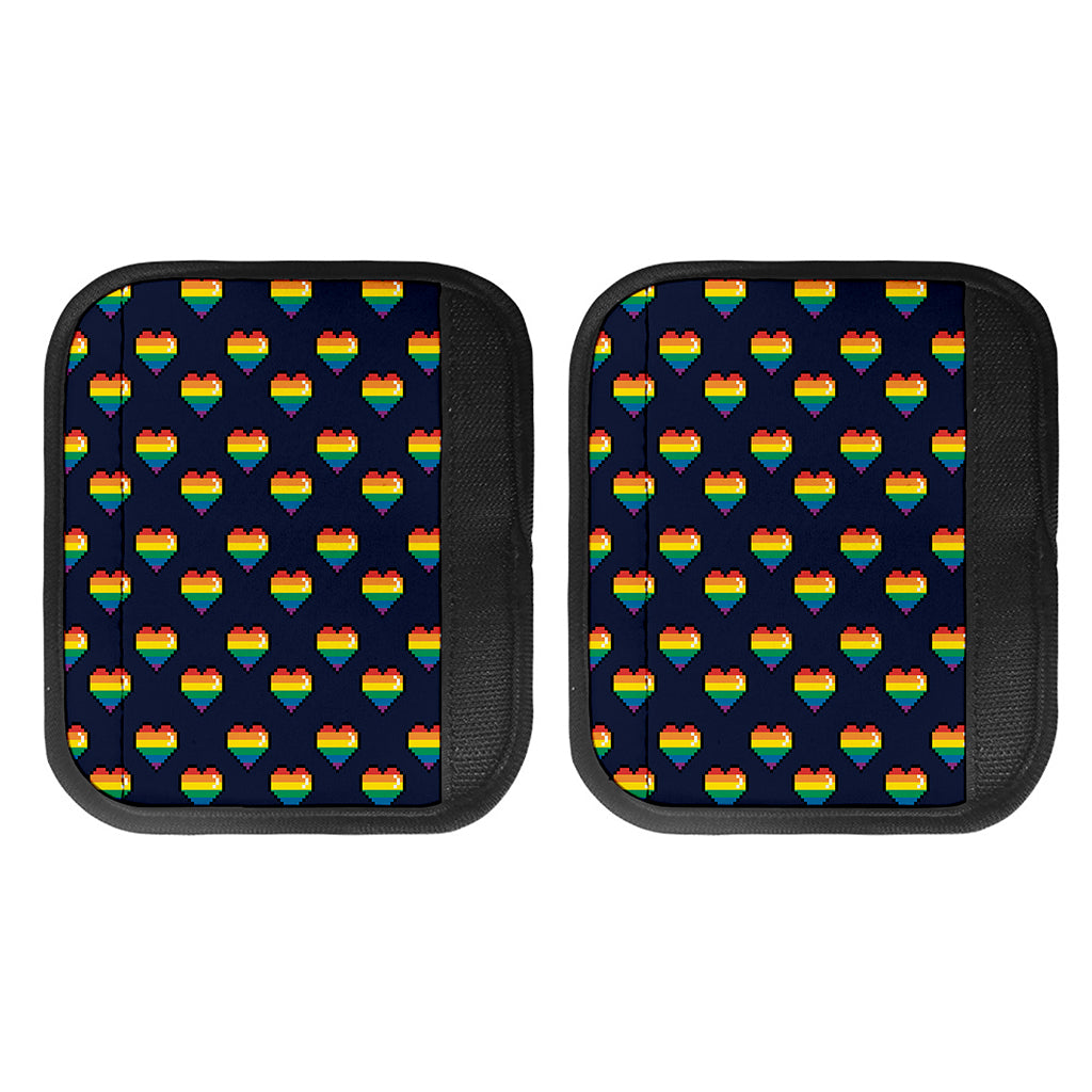 Rainbow Pixel 8-Bit LGBT Pride Heart Handle Covers