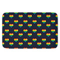 Rainbow Pixel 8-Bit LGBT Pride Heart Indoor Door Mat