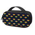 Rainbow Pixel 8-Bit LGBT Pride Heart Portable Cooler Travel Case