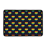 Rainbow Pixel 8-Bit LGBT Pride Heart Kitchen Mat