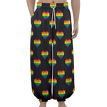 Rainbow Pixel 8-Bit LGBT Pride Heart Lantern Pants