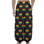 Rainbow Pixel 8-Bit LGBT Pride Heart Lantern Pants