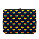 Rainbow Pixel 8-Bit LGBT Pride Heart Laptop Sleeve
