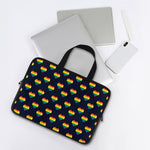 Rainbow Pixel 8-Bit LGBT Pride Heart Laptop Sleeve With Handle