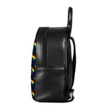 Rainbow Pixel 8-Bit LGBT Pride Heart Leather Backpack