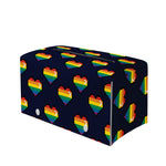 Rainbow Pixel 8-Bit LGBT Pride Heart Leather Tissue Box Cover