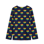 Rainbow Pixel 8-Bit LGBT Pride Heart Long Sleeve Short Coat
