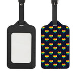 Rainbow Pixel 8-Bit LGBT Pride Heart Luggage Tag