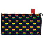 Rainbow Pixel 8-Bit LGBT Pride Heart Mailbox Cover