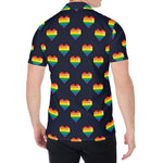 Rainbow Pixel 8-Bit LGBT Pride Heart Men's Shirt