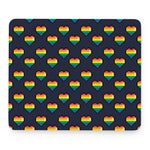 Rainbow Pixel 8-Bit LGBT Pride Heart Mouse Pad