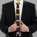 Rainbow Pixel 8-Bit LGBT Pride Heart Necktie