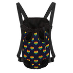 Rainbow Pixel 8-Bit LGBT Pride Heart Pet Carrier Backpack