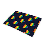 Rainbow Pixel 8-Bit LGBT Pride Heart Pet Cooling Mat Cover