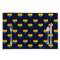 Rainbow Pixel 8-Bit LGBT Pride Heart Placemat