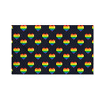 Rainbow Pixel 8-Bit LGBT Pride Heart Polyester Flag