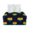 Rainbow Pixel 8-Bit LGBT Pride Heart Rectangle Tissue Box Cover