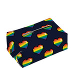 Rainbow Pixel 8-Bit LGBT Pride Heart Rectangle Tissue Box Cover