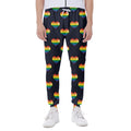 Rainbow Pixel 8-Bit LGBT Pride Heart Joggers