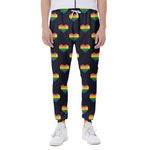 Rainbow Pixel 8-Bit LGBT Pride Heart Scuba Joggers