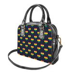 Rainbow Pixel 8-Bit LGBT Pride Heart Shoulder Handbag