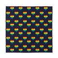 Rainbow Pixel 8-Bit LGBT Pride Heart Silk Bandana