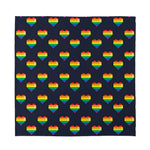 Rainbow Pixel 8-Bit LGBT Pride Heart Silk Bandana