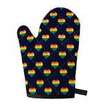 Rainbow Pixel 8-Bit LGBT Pride Heart Single Oven Mitt