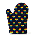 Rainbow Pixel 8-Bit LGBT Pride Heart Single Oven Mitt