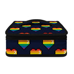 Rainbow Pixel 8-Bit LGBT Pride Heart Small Lunch Bag